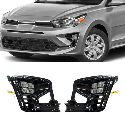 LED Daytime Running Fog Light Lamps w/Turn Signal DRL For Kia RIO 2021-2023 2022 - Bild 1 von 5