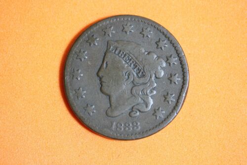 ESTATE FIND 1833 - CORONET HEAD LARGE CENT!! #K26970 - Picture 1 of 2