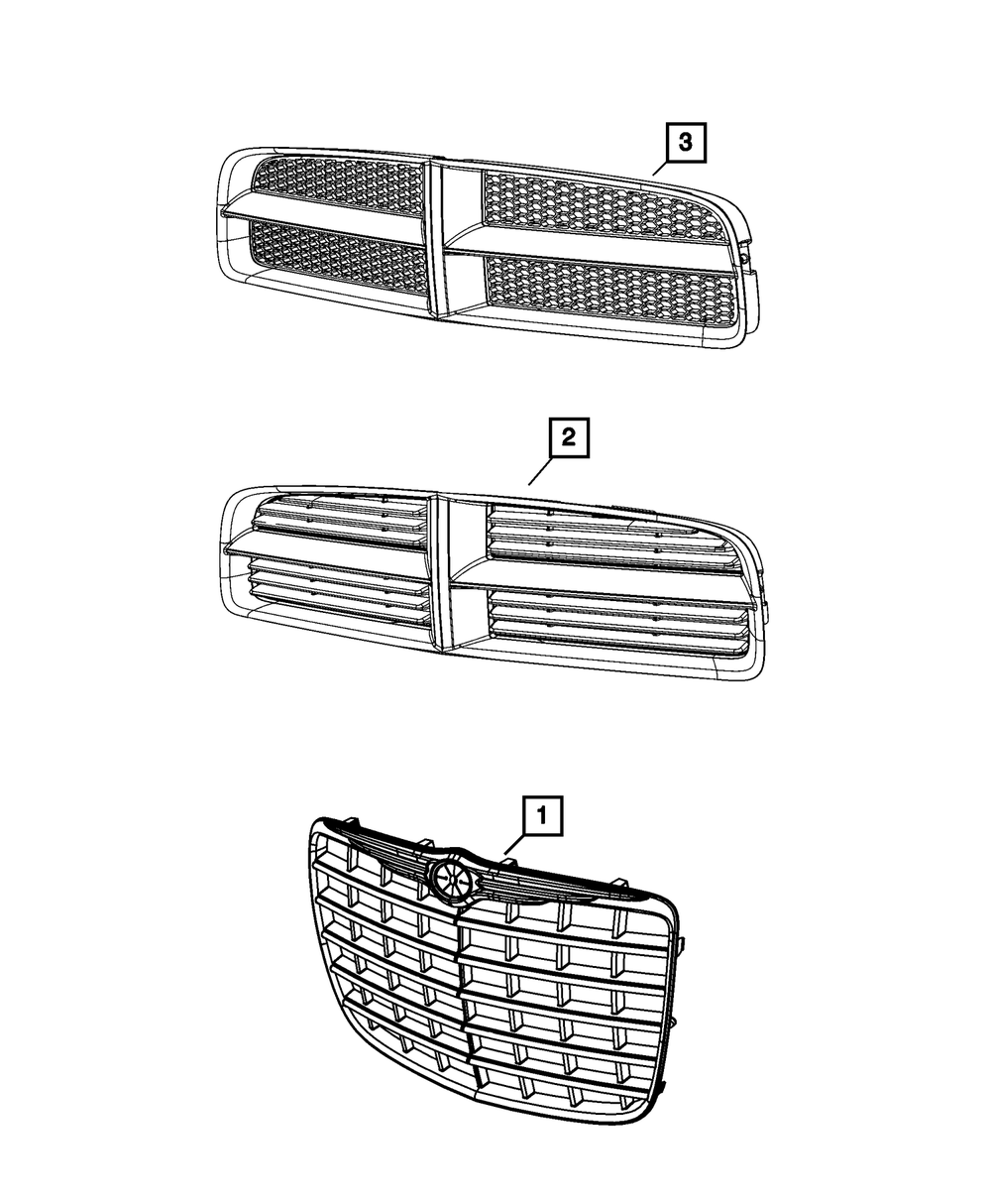 Genuine Mopar Radiator Grille 68148159AA