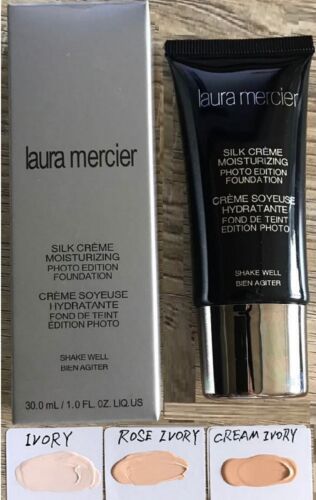 LAURA MERCIER SILK CREME  silver box 3 shades New - Picture 1 of 3
