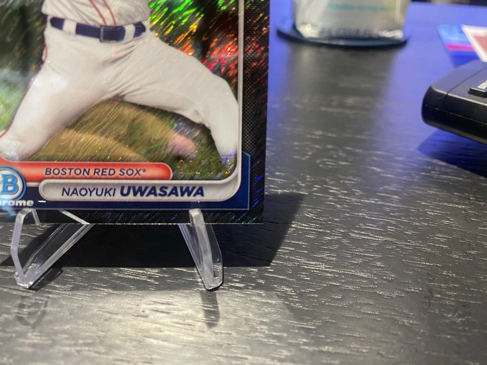 2024 Bowman Chrome 1st Black Shimmer Refractor /10 SSP #BCP-171 Noayuki Uwasawa - Image 2 of 3