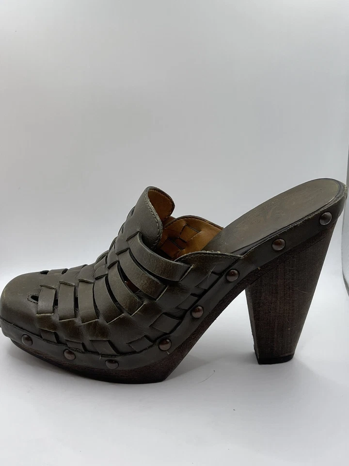 Mules con plataforma de cuero Nine West talla 5 para mujer Foto 2 de 4