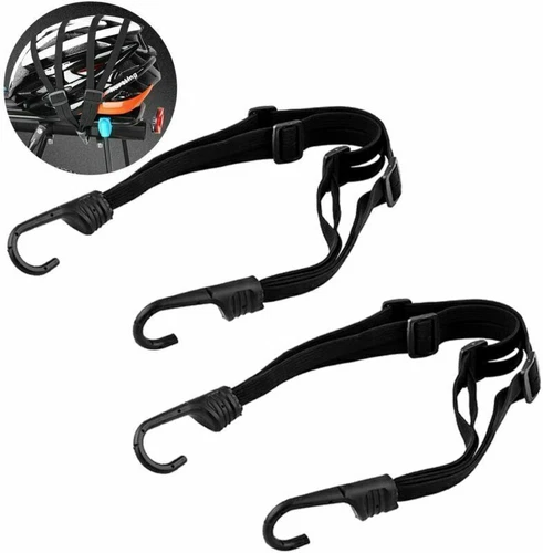 Motorcycle Retractable Helmet Luggage Elastic Rope Strap Net Holder Hook Buckle - Picture 12 of 12