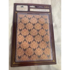 Crafters Companion Downtown Abbey Downtown Damask embossing folder