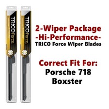 Hi-Performance 2-pk Wipers fits 2017+ Porsche 718 Boxster - 25220/210