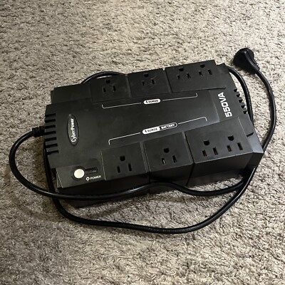 Used Cyperpower 485va surge protector box**No Battery**
