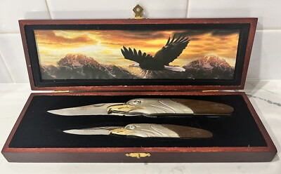 Vintage Eagle Knife Set collectible as seen on TV patriotic