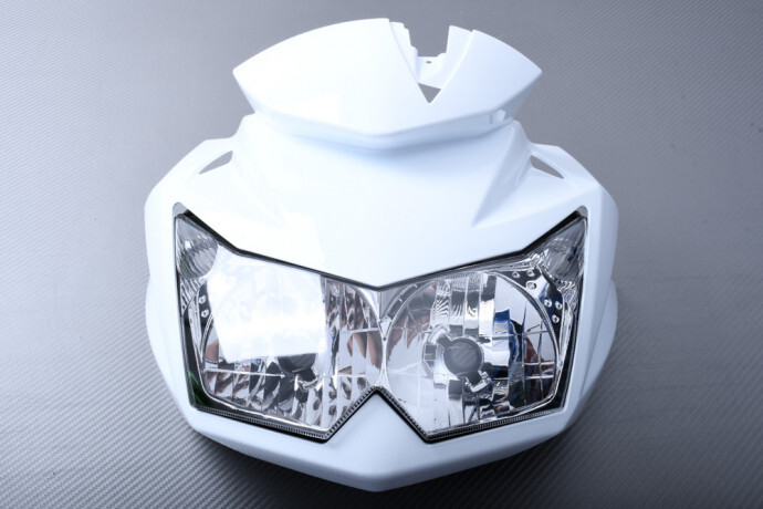 Carénage de chaire avant blanc et phares Z750 pour vos sorties moto et trajets quotidiens
