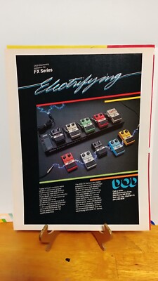 DOD FX GUITAR EFFECTS 1983 GUITAR PRINT AD 11 X 8.5.  04082