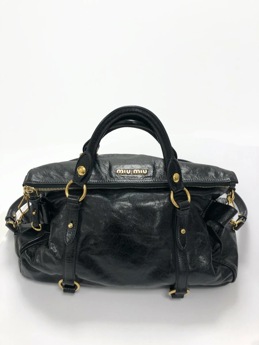 MIU MIU Vitello Lux Medium Bow Bag 111498