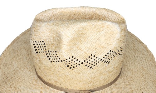Cowboy Hat 7 1/8 American Hat Company Straw Para Panama Hamley Pendleton - Picture 7 of 8
