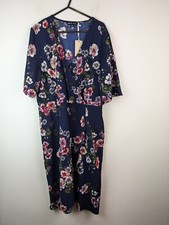 Capsule Ladies Size 16 Floral Print V-neck Midi Dress New