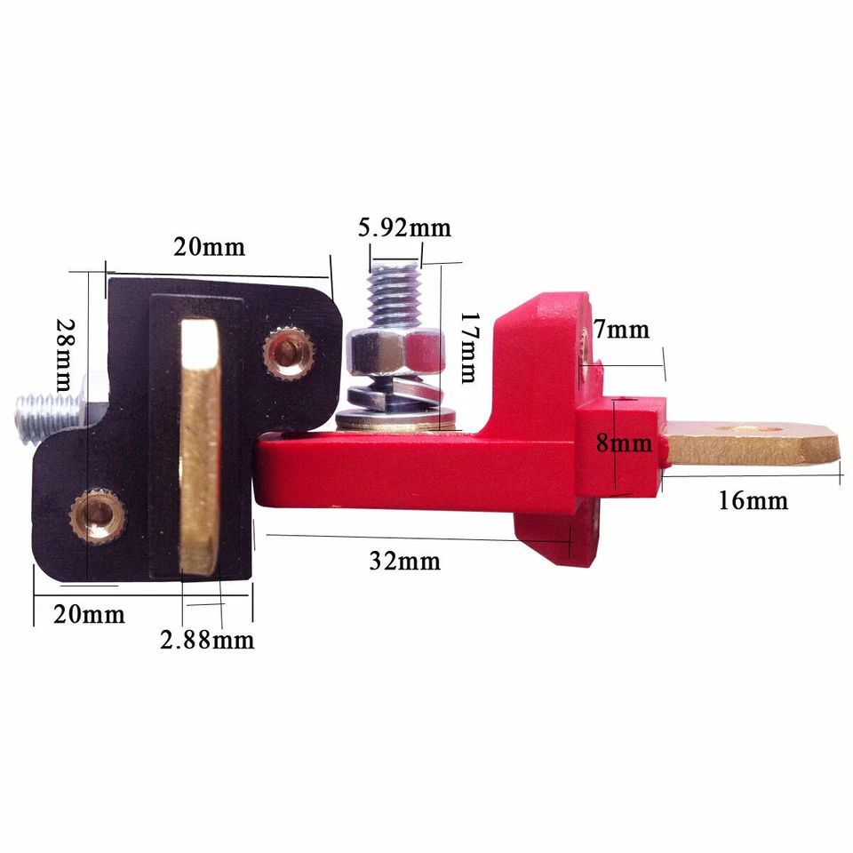 300A True Copper Binding Post Inverter Terminals Connectors Power Resistant 2PCS - Image 2 of 4