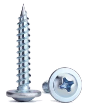 #8 Zinc Plated Phillips Wafer Modified Truss Head Sharp Point Wood Dura-Screws