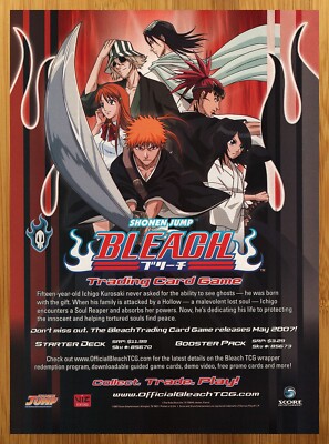 2007 Bleach Trading Card Game Print Ad/Poster Anime Manga CCG TCG