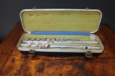 Vintage Boosey & Hawkes Flute London Edgeware Concert Student Silver