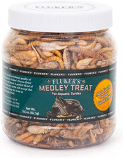 Fluker's Medley Treat Aquatic Turtle Shrimp Mealworms Crickets 1.5 Oz