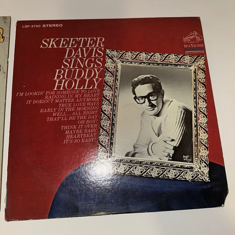 Skeeter Davis Vinyl Lot Sings Buddy Holly Written By Stars I Forget Love Takes Foto 2 de 4