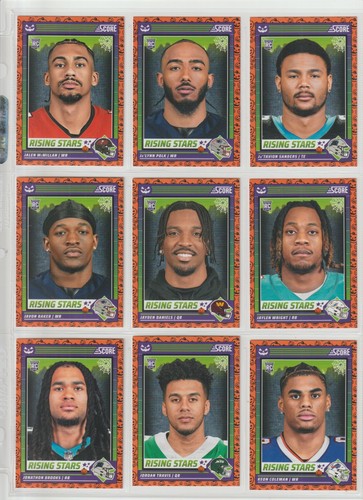 2024 SCORE-A-TREAT FOOTBALL 281 KARTEN LOT - GREEN BATS PARALLEL AND PUMPKIN BASE - Bild 12 von 18