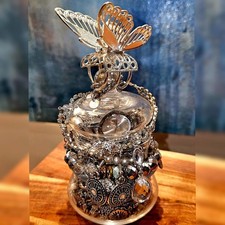 Silver Mystery Jewelry Jar