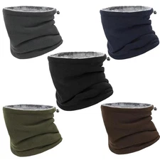 Winter Neck Warmer Gaiter Fleece Windproof Face Mask Cover Cold Weather Scarf
