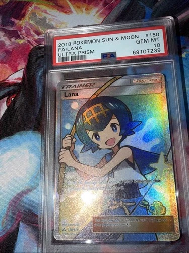 PSA 10 Lana #150/156 2018 Pokemon Sun & Moon Ultra Prism Full Art Card