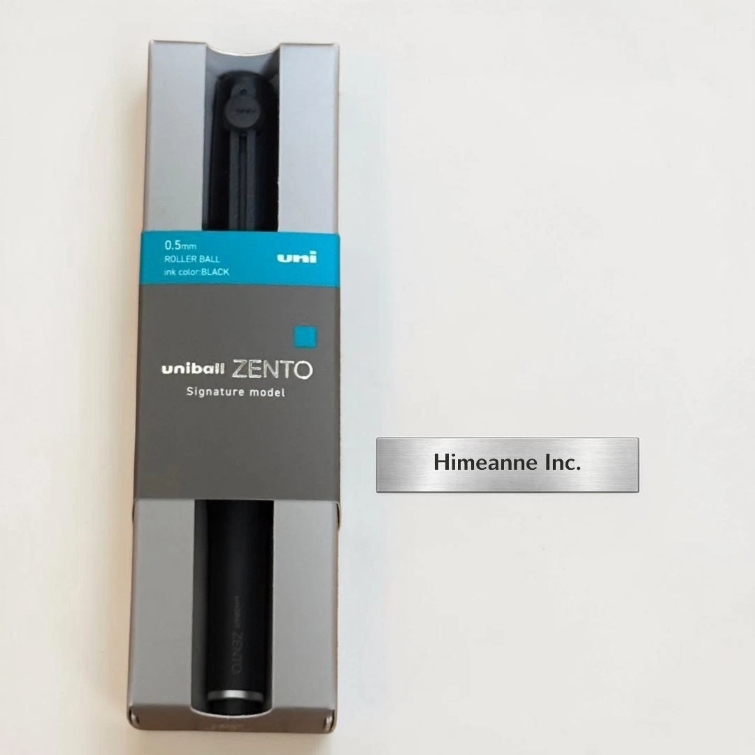 Mitsubishi uni-ball ZENTO Signature Model Ballpoint Pen Metallic Black 0.5mm