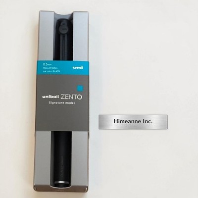 Mitsubishi uni-ball ZENTO Signature Model Ballpoint Pen Metallic Black 0.5mm