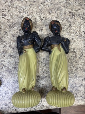 Pair of Antique Arab Figurines dated 1947 Melillo Studios usa