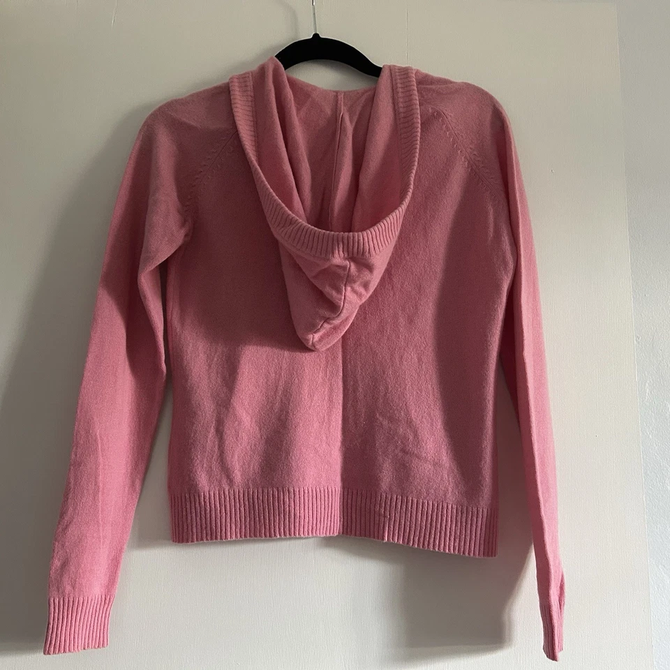 Vintage Chadwick’s 100% Cashmere Zip-Up Hoodie – Pink – Women’s Size S - Image 2 of 4