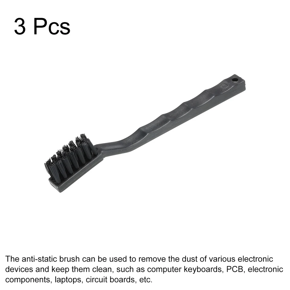Anti Static ESD Brush Cleaning Keyboard Brush Nylon 3pcs for Keyboard 35x180mm Foto 3 de 4