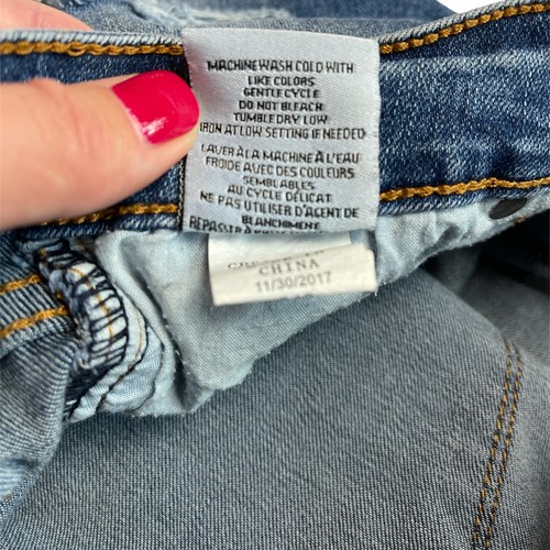 Hudson Girls Blue Denim Jean Heartbreaker Distressed Shorts Size 16 - Picture 4 of 4