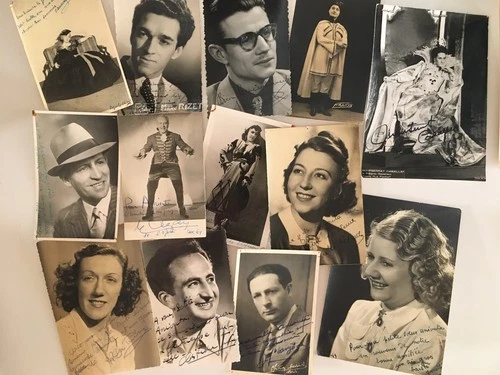 lot 100 photo cp of celebrities 1945 1950 opera opera opera opera opera tenor autographed