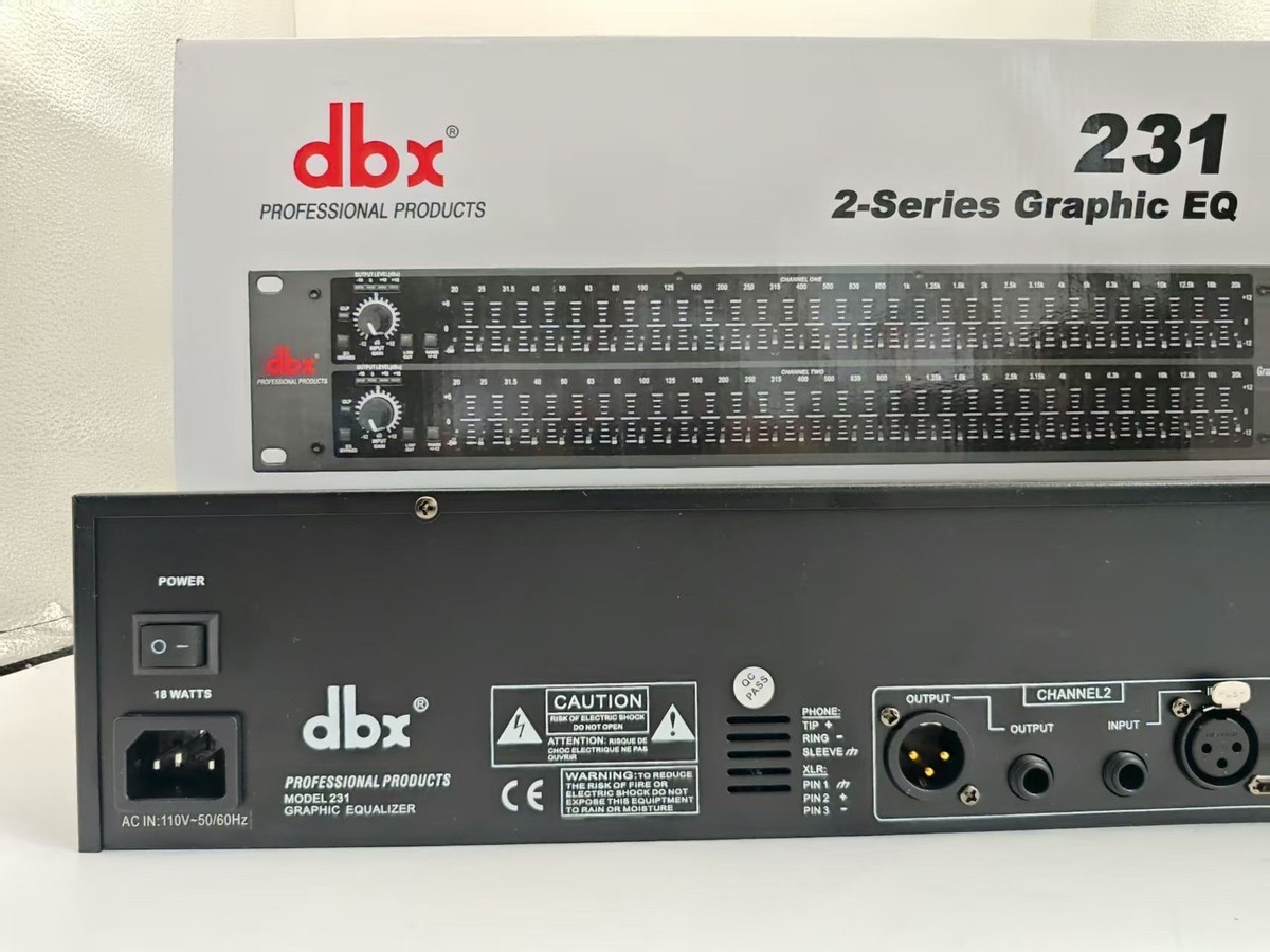 Dbx 231 Dual Channel 31-Band Stereo Graphic Equalizer Used with