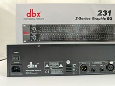 Dbx 231 Dual Channel 31-Band Stereo Graphic Equalizer Used with Power Cable