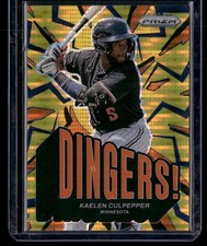 2025 Prizm Kaelen Culpepper Dingers! Prizms Orange Pulsar /399 Minnesota Twins