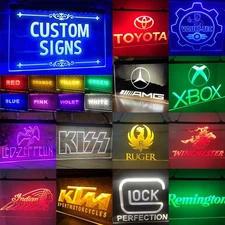CUSTOM NAME LED NEON SIGN LIGHT BEER BAR HOME GAME BED ROOM BUSINESS WEDDING DIY