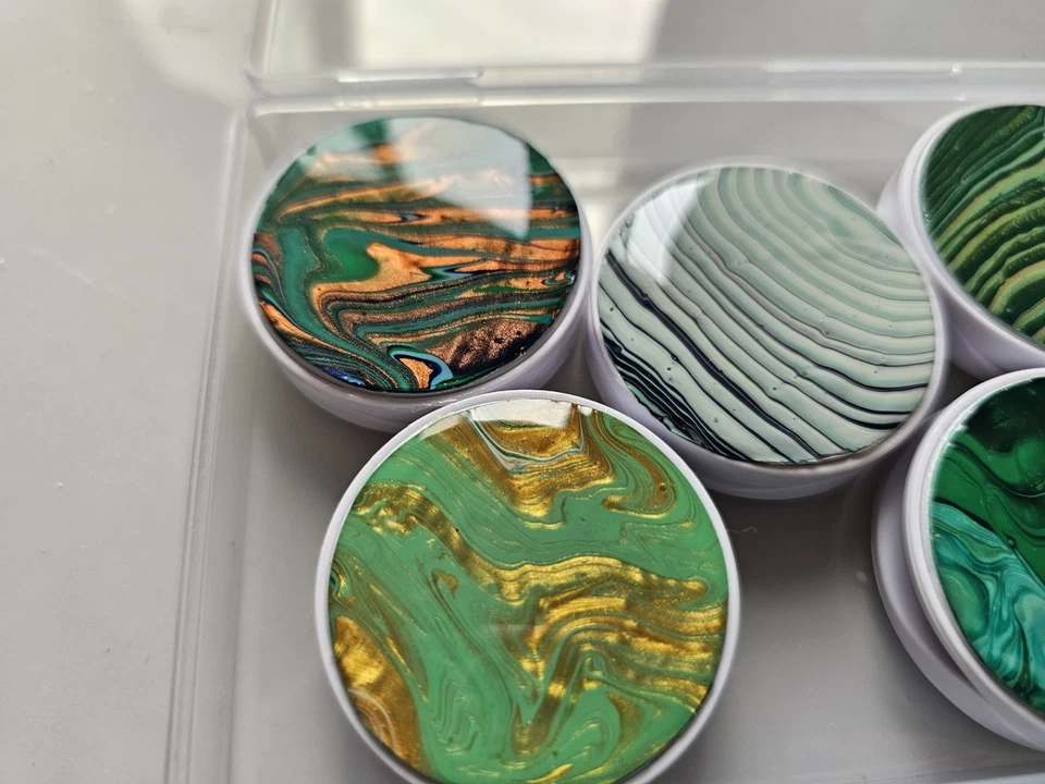 19 Foldable Grip & Stand for Phones and Tablets, Acrylic Pour Art - Image 3 of 4