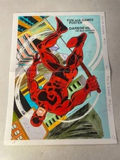 DAREDEVIL comic art original color guide 2 PAGE SPLASH STUNNING 1979 NO FEAR