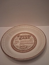 Country Harvest Cheese Cake Recipe Royal China 11&rdquo; Pie Baking Pan