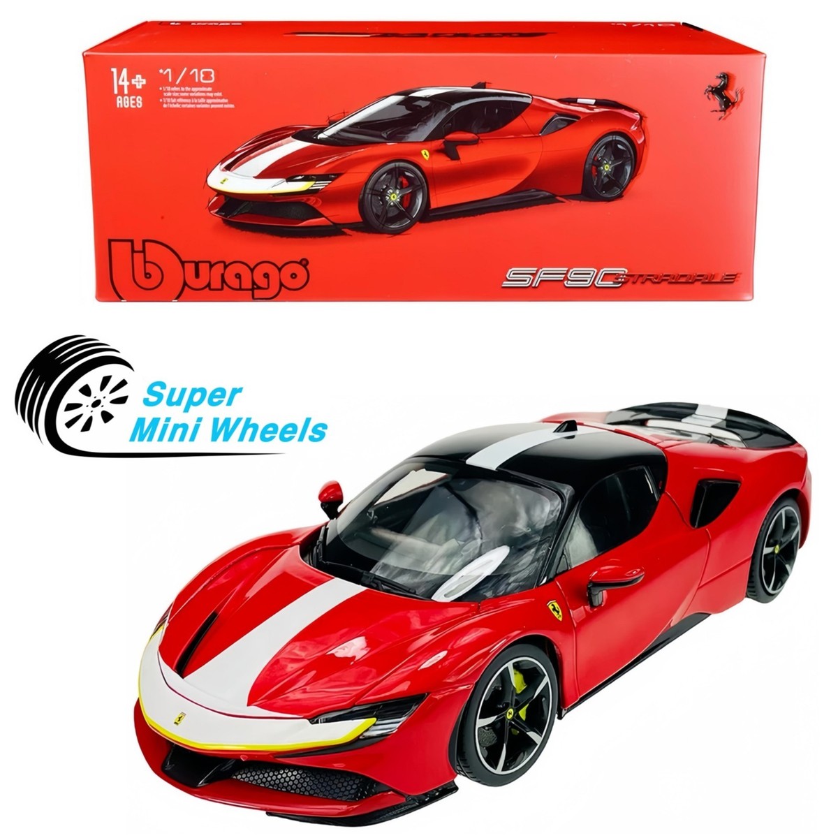 Bburago 1:18 Ferrari SF90 Stradale - Red – Signature Series | eBay