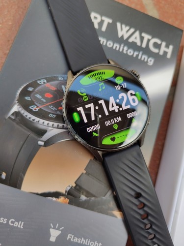 Smartwatch Uomo con ECG, Acido Urico, SpO2, Display AMOLED e 100+ Sportive Nuovo