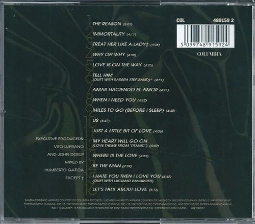 Céline Dion – Let's Talk About Love (CD, Columbia 489159 2)