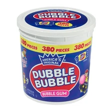 Dubble Bubble Tub, Original Flavor, 380-Count, 60.3 Oz(3.7 lb)