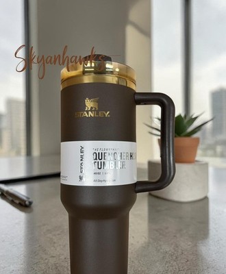 Stanley Chocolate Gold Quencher 40oz Tumbler Flowstate H2.0  display picture 1
