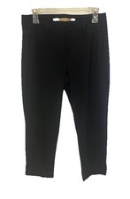 MARITHE FRANCOIS GIRBAUD Women's Cropped Cuffed Trouser Pants in Black US 7