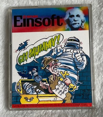 TATUNG EINSTEIN Oh Mummy Spiel auf Diskette, ungetestet, GRATIS Abzeichen