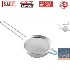 304 Stainless Steel 5.51 inch Fine Mesh Strainers for Kitchen, Colander-Skimm...