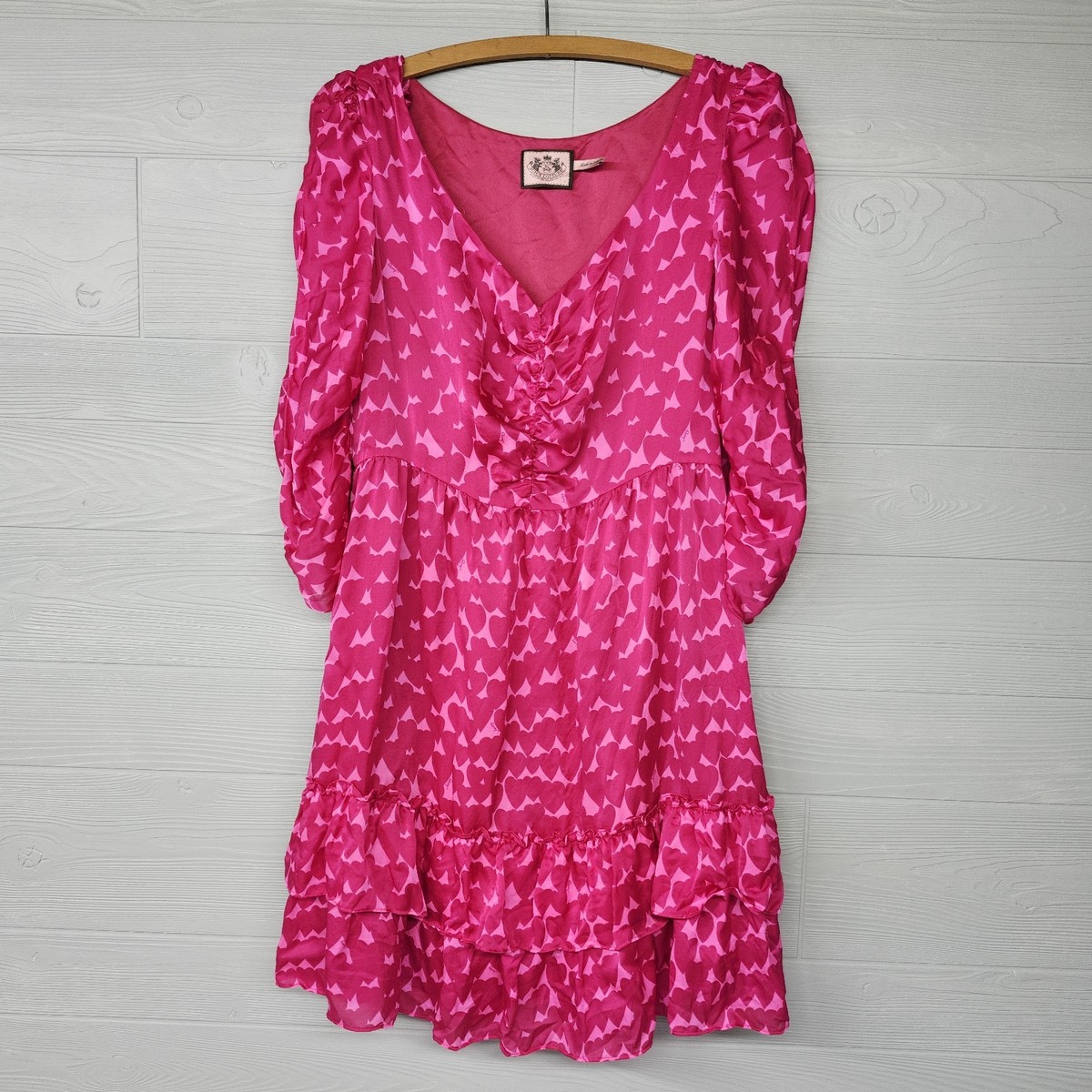juicy couture pink dress Buy Juicy Couture Junior Juicy Velour Aline Dress Summer Neon