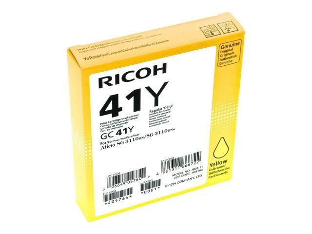 Cartouche d'encre Ricoh 405764 jaune pour réussir l'impression de vos dossiers administratifs